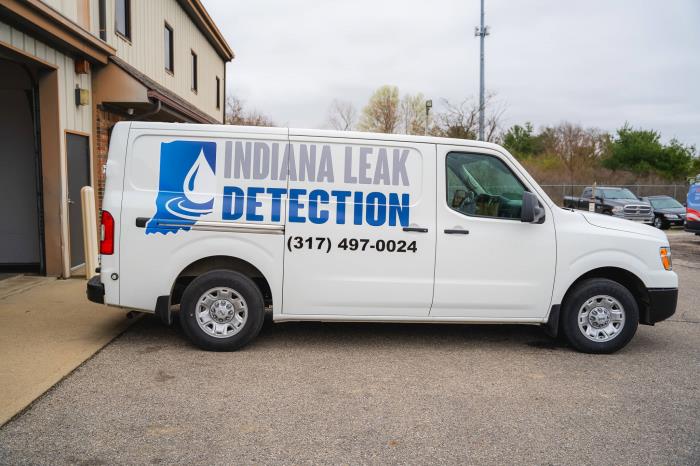 Photo of Indiana Leak Detection van.